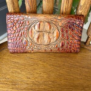 Brahmin Croc Embossed Wallet